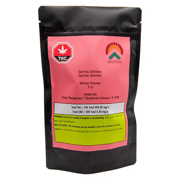 Image for Gorilla Zkittlez, cannabis dried flower by Green Mountain