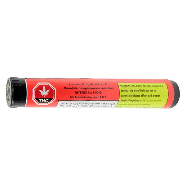 Romulan Grapefruit Pre-Roll (Pre-Rolls) by Green Mountain