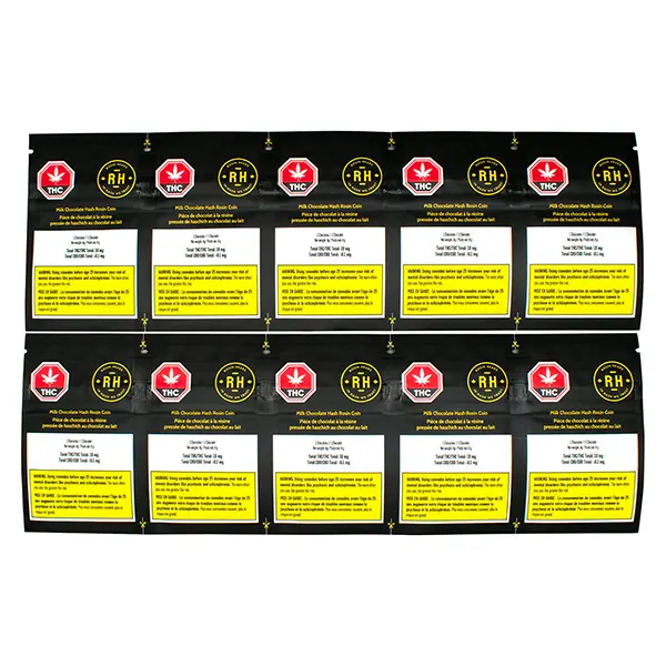 Image for Hash Rosin Coins - Cookies and Cream, cannabis chocolates by Rosin Heads