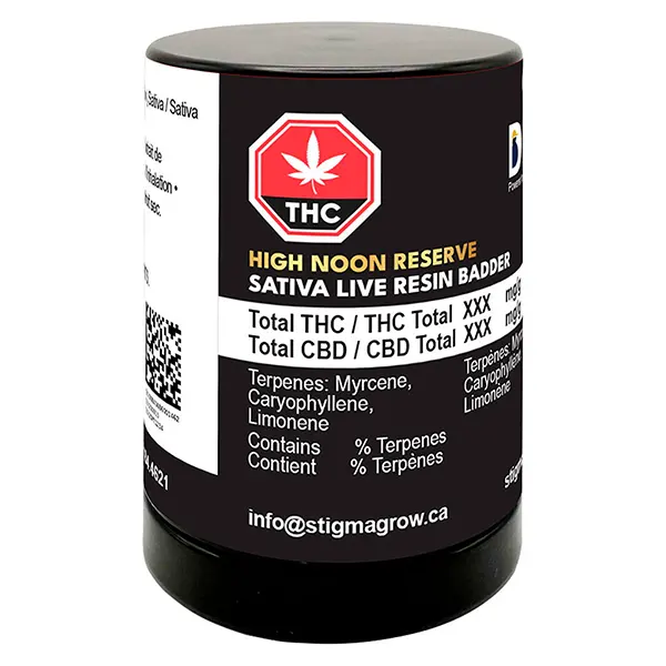 High Noon Reserve Sativa Live Resin Badder (Resin, Rosin) by Dab Bods