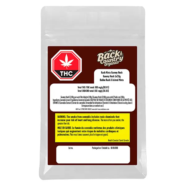 Kush Mints Classic Hash (Hash, Kief) by Back Country Organics