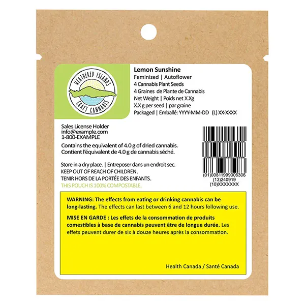 Lemon Sunshine Feminized Seeds (Seeds) by Weathered Islands Craft Cannabis