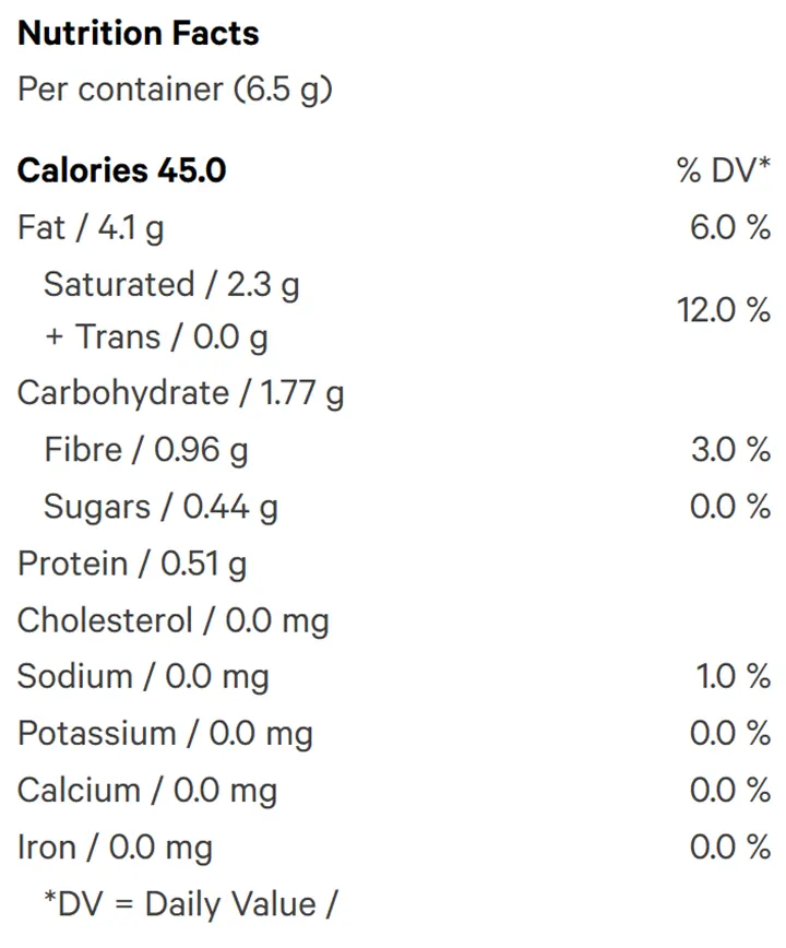 Macro 10 - Vegan “Mylk” Chocolate Single 10 (Chocolates) Nutrition Table