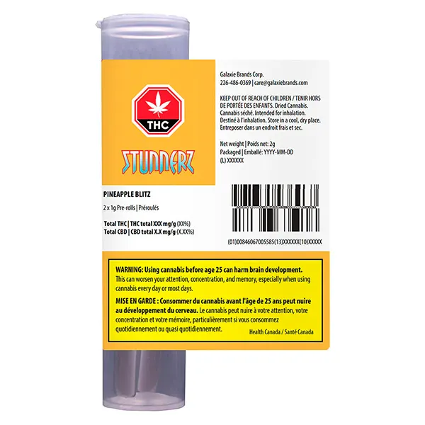 Image for Pineapple Blitz Pre-Roll, cannabis pre-rolls by Stunnerz