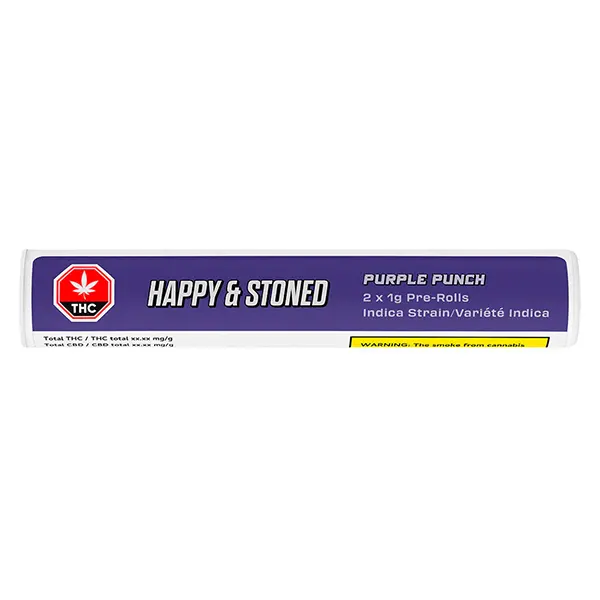 Image for Purple Punch Pre-Roll, cannabis all products by Happy & Stoned
