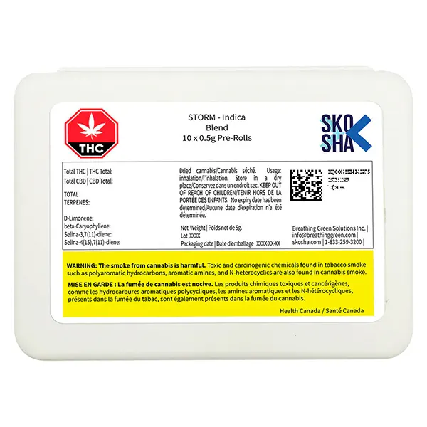 Storm Indica Pre-Roll (Pre-Rolls) by Skosha