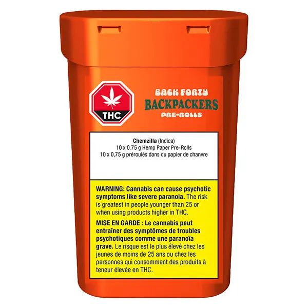 Backpackers Pre-Roll - Chemzilla (Pre-Rolls) by Back Forty