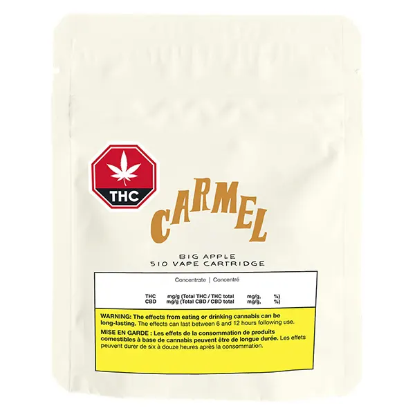 Big Apple Pure Live Resin 510 Thread Cartridge (510 Cartridges) by Carmel