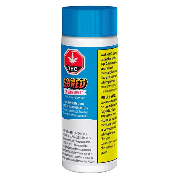 Image for Blue Razberry Shotz, cannabis juices by Shred