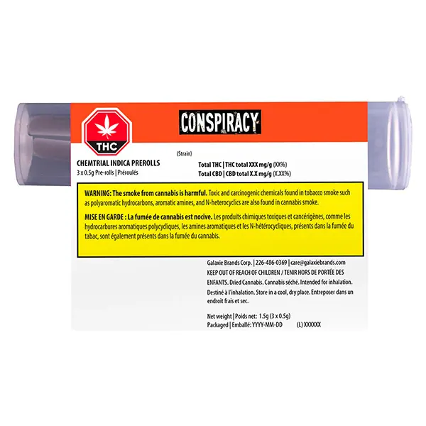 Image for Chemtrail Kush Pre-Roll, cannabis all products by Conspiracy