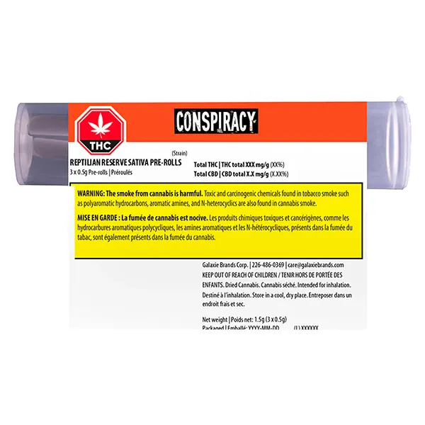Reptilian Reserve Pre-Roll (Pre-Rolls) by Conspiracy
