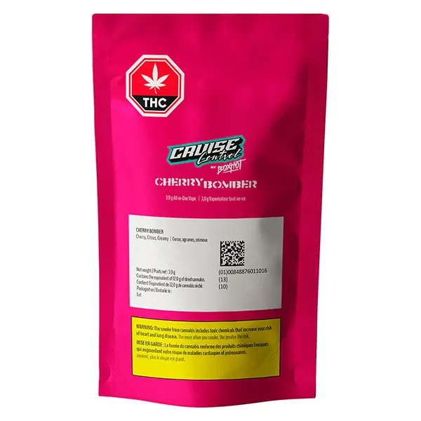 Cherry Bomber THC + CBG + CBD All-In-One Vape (Disposable Vapes) by BoxHot