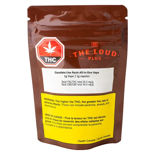 Image for Cocolato Live Resin All-in-One Vape, cannabis closed loop pods by The Loud Plug