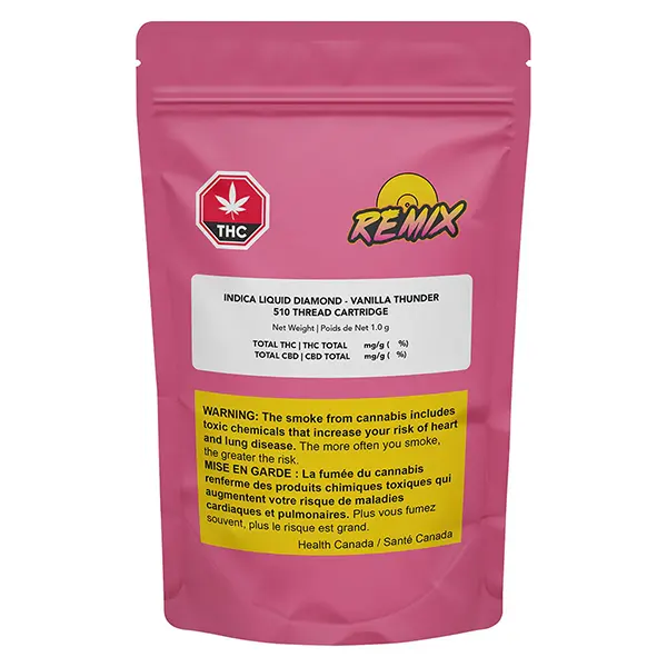 Vanilla Thunder Indica Liquid Diamonds (510 Cartridges) by Solid Gold