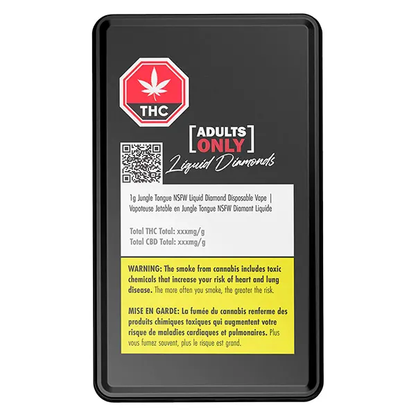 Jungle Tongue NSFW Liquid Diamond Disposable Vape (Disposable Vapes) by Adults Only