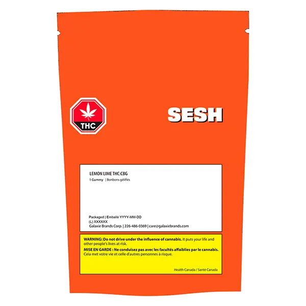 Lemon-Lime THC:CBG (Gummies) by SESH