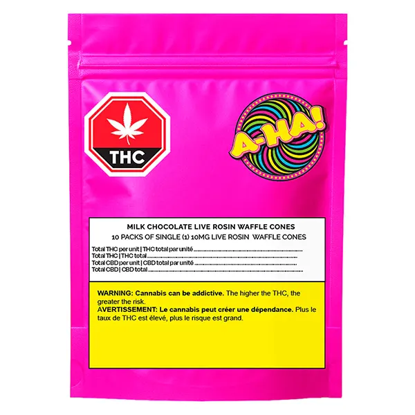 Milk Chocolate Live Rosin Waffle Cones (Chocolates) by A-Ha!