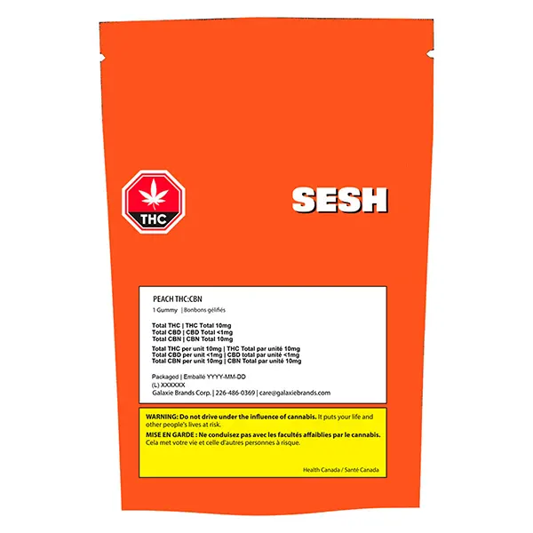 Peach Dream THC:CBN (Gummies) by SESH