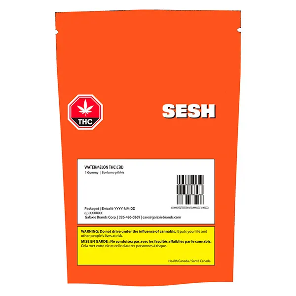 Watermelon THC:CBD (Gummies) by SESH