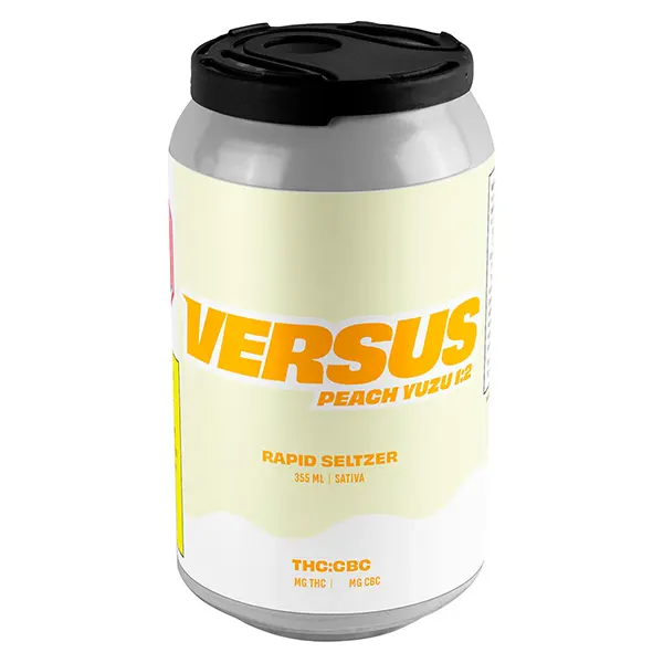 Image for Peach Yuzu 1:2 THC/CBC Rapid Seltzer, cannabis sparkling water by Versus