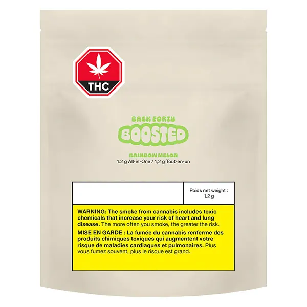 Rainbow Melon BOOSTED All-In-One Vape (Disposable Vapes) by Back Forty