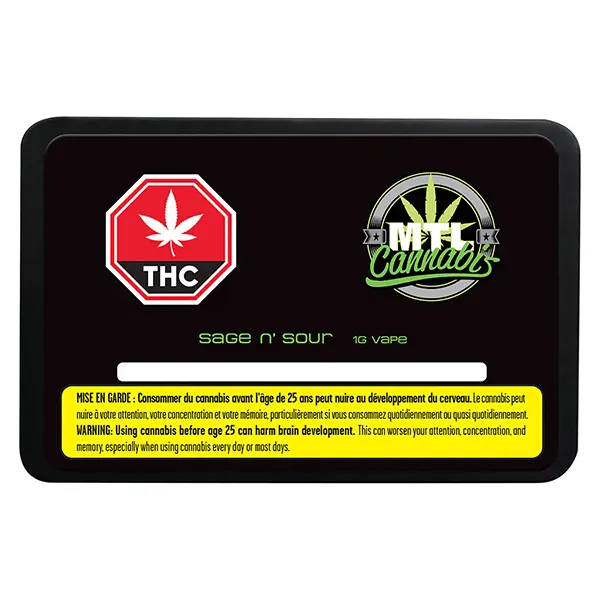 Image for Sage n' Sour 510 Thread Cartridge, cannabis 510 cartridges by MTL Cannabis