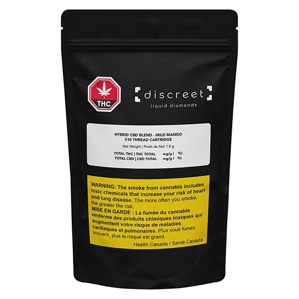 Image for Hybrid CBD Blend Vape 510 Thread Cartridge - Mild Mango, cannabis all products by Discreet