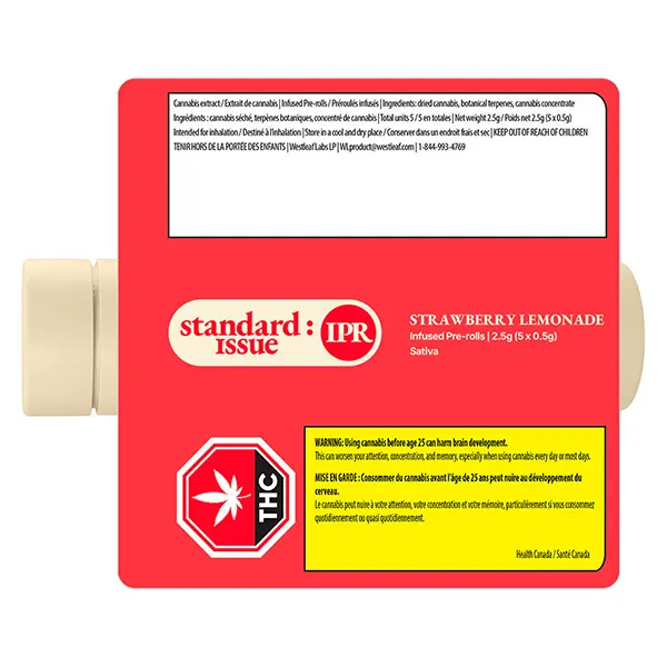 Strawberry Lemonade Infused Pre-Roll (Pre-Rolls) by Standard Issue