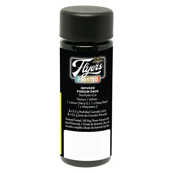 Image for Flyers Frosted Infused Pre-Roll Podium Pack, cannabis all products by Claybourne