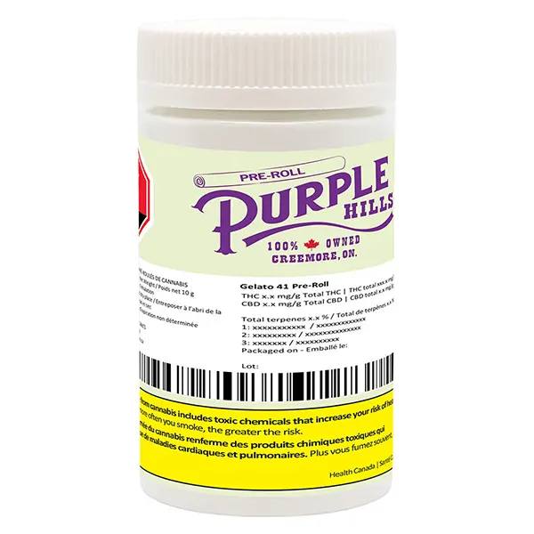 Image for Gelato 41 Pre-Roll, cannabis pre-rolls by Purple Hills