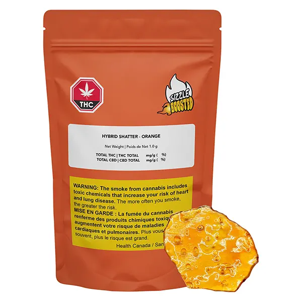 Hybrid Shatter - Orange (Shatter, Wax) by Sizzle