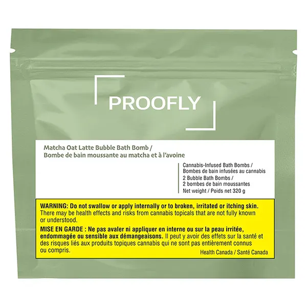 Matcha Oat Latte Bubble Bath Bomb (Bath, Shower) by Proofly