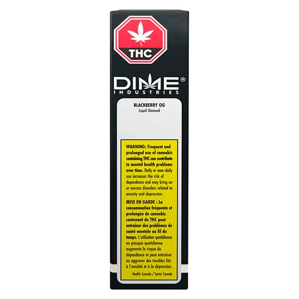 Image for Blackberry OG - Liquid Diamond Disposable, cannabis disposable vapes by Dime Industries