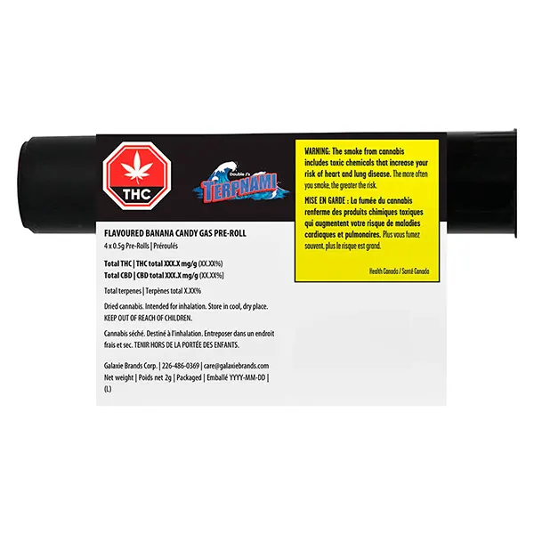 Image for Flavoured Banana Candy Gas Pre-Roll, cannabis all products by Double J's