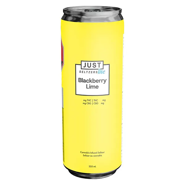Image for Blackberry Lime 2.5 THC + 5 CBG, cannabis sparkling water by Just Seltzers