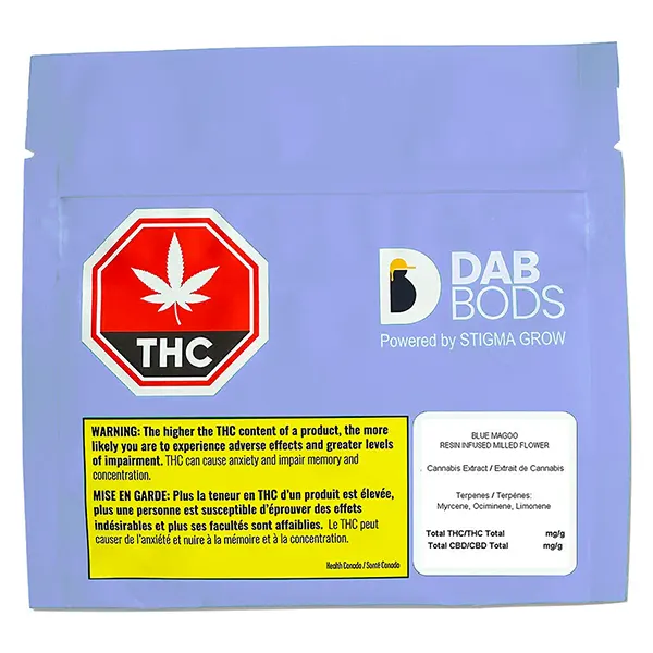 Image for Blue Magoo Resin Infused Milled Flower, cannabis resin, rosin by Dab Bods