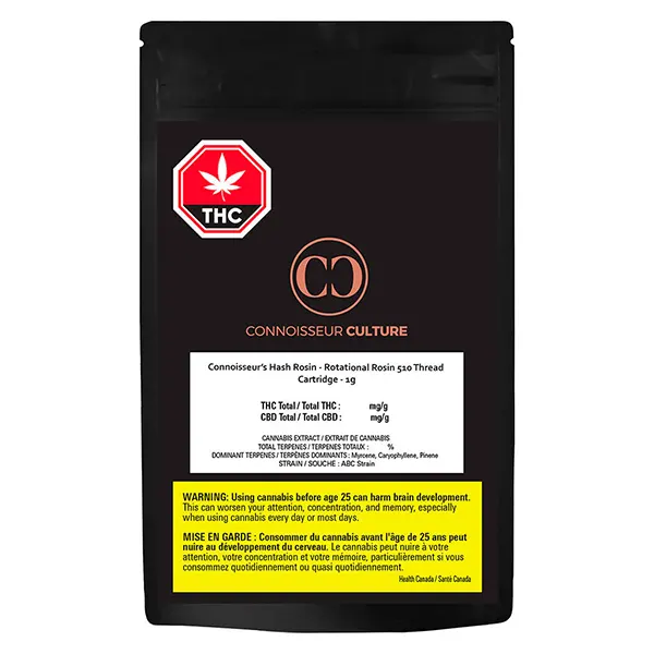 Image for Connoisseur's Hash Rosin - Rotational R 510 Thread Cartridge, cannabis all products by Connoisseur Culture