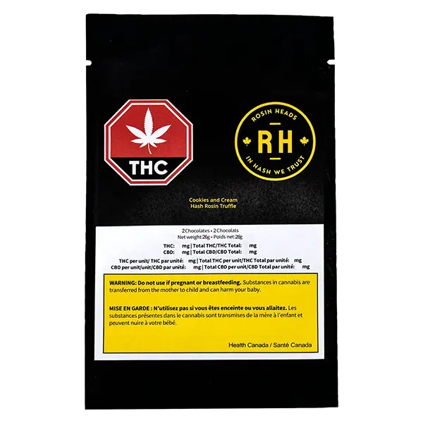 Image for Cookies and Cream Hash Rosin Truffle, cannabis chocolates by Rosin Heads