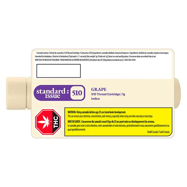 Grape 510 Thread Cartridge (510 Cartridges) by Standard Issue