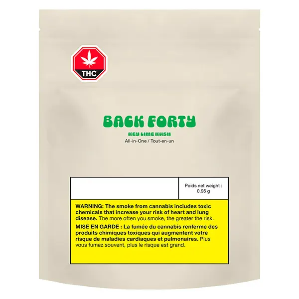 Image for Key Lime Kush All-In-One Vape, cannabis disposable vapes by Back Forty