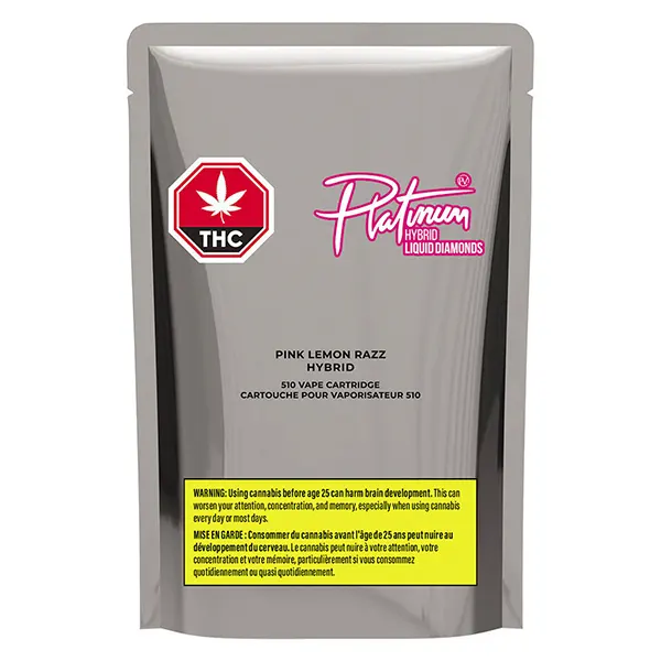 Image for Pink Lemon Razz Liquid Diamond 510 Thread Cartridge, cannabis all products by Platinum