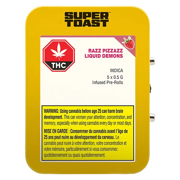 Image for Razz Pizzazz Liquid Demons Infused Pre-Roll, cannabis pre-rolls by Super Toast