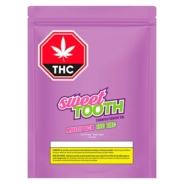 Image for Sour Grape Multipack Gummies, cannabis gummies by Sweet Tooth Cannfectionery