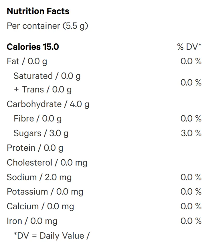 Nutrition Information for Space Tokens Live Rosin Blood Orange Blossom Multipack (Gummies) by Fly North
