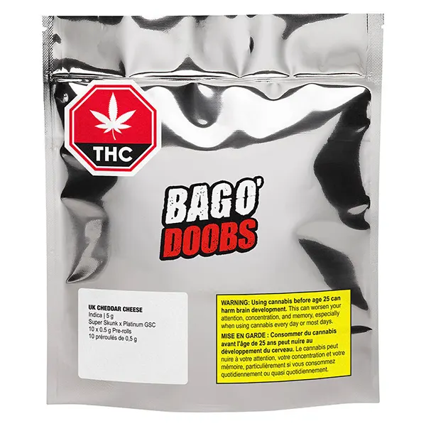UK Cheddar Cheese Pre-Roll (Pre-Rolls) by Big Bag O' Buds