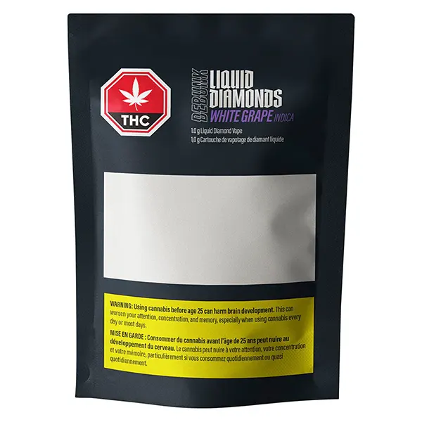 Image for White Grape Liquid Diamond 510 Thread Cartridge, cannabis 510 cartridges by Debunk
