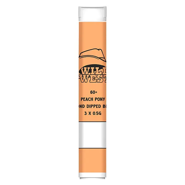 Image for 60+ Peach Pony Diamond Dipped Blunts, cannabis blunts by Wild West