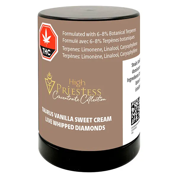 Image for Taurus Vanilla Sweet Cream Live Whipped Diamonds, cannabis all products by High Priestess