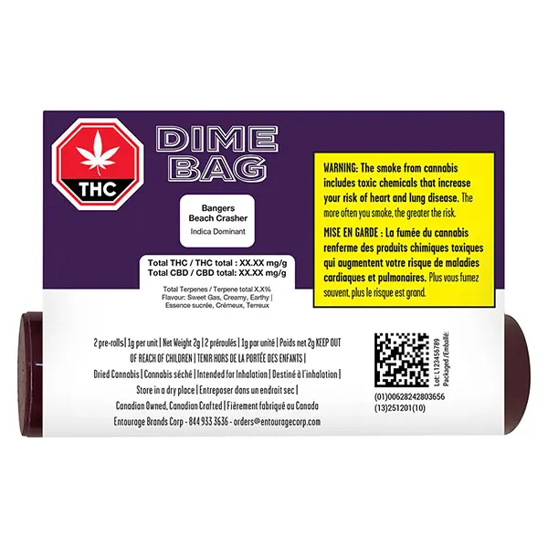 Image for Bangers - Beach Crasher Pre-Roll, cannabis pre-rolls by Dime Bag