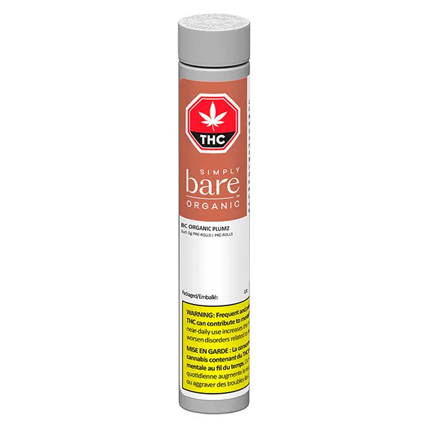 Image for BC Organic Plumz Pre-Roll, cannabis pre-rolls by Simply Bare
